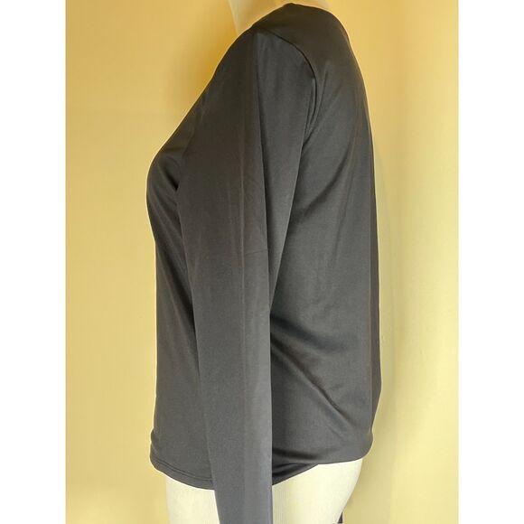 Women's Black Old Navy Long Sleeve Modern Crew Top Size Large - NWT - Picture 4 of 7